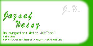 jozsef weisz business card